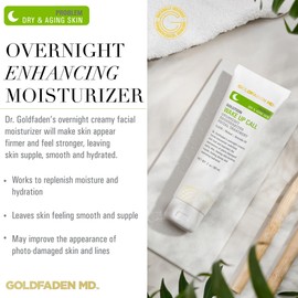 Dr. Goldfadens Wake Up Call Night Facial Moisturizer Night Cream for Dry & Aging Skin | w/Alpha Lipoic Acid, Avocado Oil Retinol, Co-enzyme Q10 2.0 Fl Oz