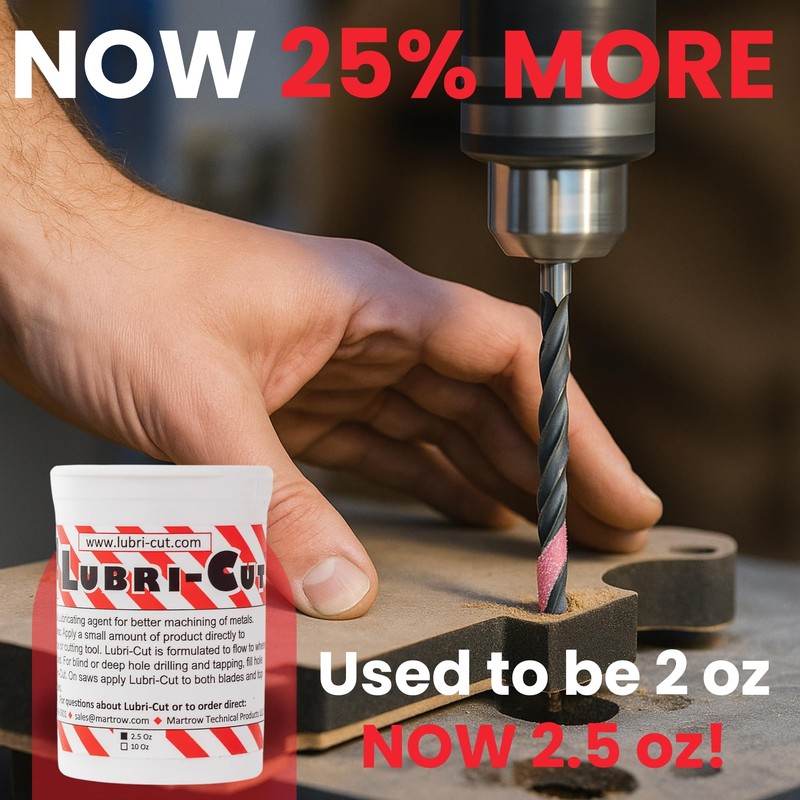 Lubri-Cut Cutting Paste for Drilling Metal - 2.5 Oz Tub