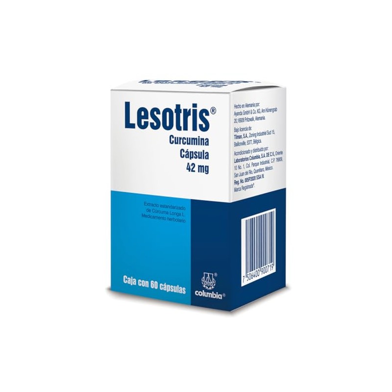 Lesotris Curcumina 42 mg 60 cápsulas