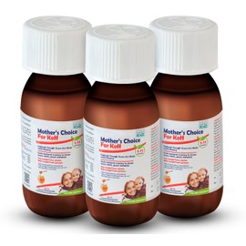 Mother’s Choice For Koff, For Dry and Wet Cough, Natural Cough Care for Kids with Honey, 60 ml (3 Pack)