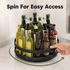 360° Rotating Spice Rack Organizer, Non-Slip Kitchen Turntable for Countertop,