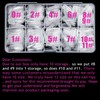 Melous Medium Stiletto Gel False Nail Tips, 120 PCS Pre