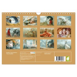 Sanfte Traumwerke - Traumwelten (Wandkalender 2026 DIN A4 quer), CALVENDO Monatskalender