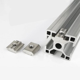 Leliafleury 50Pcs T Slot Nuts Carbon Steel Tee Nuts Sliding T Nuts for Aluminum Profile Woodworking (EU20-M5)