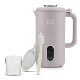 Venoly Nut Milk Maker Machine - Convenient Nut Milk Machine for Homemade Plant-Based and Dairy-Free Beverages | Nut and Soy Milk Maker with Stainless Steel Blades Produces Up To 5.5 Cups (Purple)