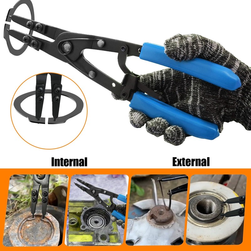 Upgraded 38700 Spindle Snap Ring Pliers Compatible with Ford SD
