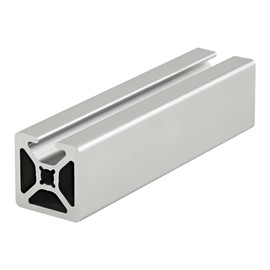 8020, 1001, 10 Series Aluminum 1.0 Inch x 1.0 Inch Single Channel Aluminum Extrusion T Slotted Rail 80/20 Profile (24" Long, Smooth, Clear Anodize)