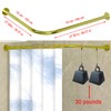 Tanxih Corner Shower Curtain Rod Adjustable Stainless Steel L Shaped