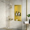 Bernkot Stainless Steel Shower Niche 12" X 24" Gold with