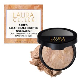 LAURA GELLER NEW YORK Base en Polvo Correctora de Color Baked Balance-n-Brighten Galardonada - Fair - Cobertura Construible de Ligera a Media - Acabado Natural Semi-Mate