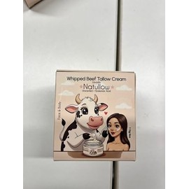 Lijvodo NATULLOW Beef Tallow for Skin, Grass-Fed Beef Tallow Face Moisturizer & Body Lotion, Whipped Tallow Balm for Soft, Smooth Skin, sebo de res para la cara (4 oz, Unscented + Hyaluronic Acid)