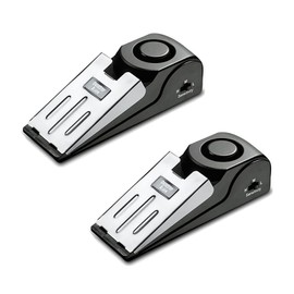 Wedge Alert, 2 Alarma de Tope de Puerta, Tono de llamada de alerta de 120dB, Antideslizante, Herramientas de seguridad para mujeres que viven solas, para Viajes, Hotel, Hogar, Apartamento, Dormitorio.