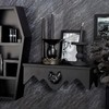 Gothvanity Bat Floating Shelf Set of 2, Black Flying Bat