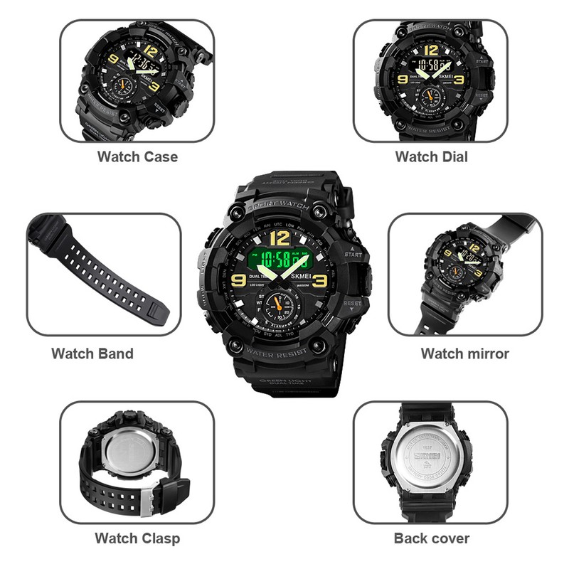 Men's Digital Sport Watch SKMEI Classic 5ATM Waterproof Sport Watch
