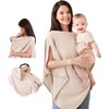 Konssy Nursing Cover for Breastfeeding, Soft & Breathable Privacy Poncho,