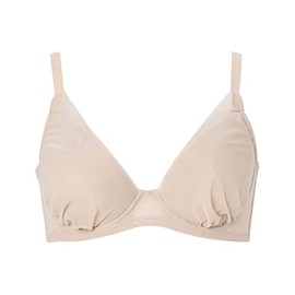 Unnanakool JB4103 Women's Bra, Volume Reducing, Compact, Fits Up To G Cups, Large Sizes, Simple, Bra That Looks Smaller, BE, E75