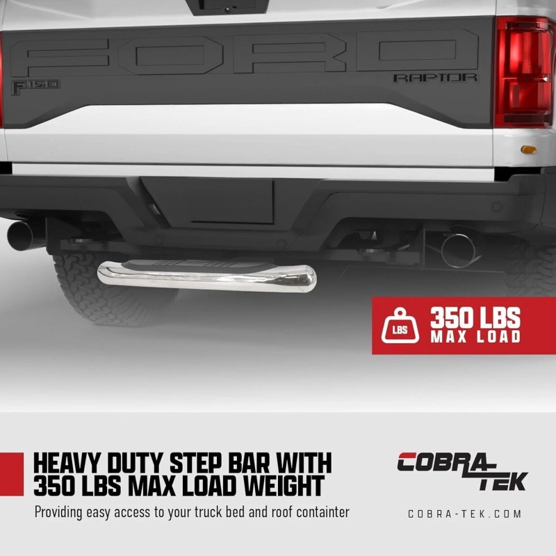 ‎Cobra-Tek 28" Hitch Step W/Led Brake Light w/ Hitch Pin
