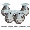 tonchean 6 Inch Heavy Duty Caster Wheels Set of 4