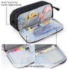 KALIDI Pencil Case with 3 Compartments Large Capacity Pencil Case,