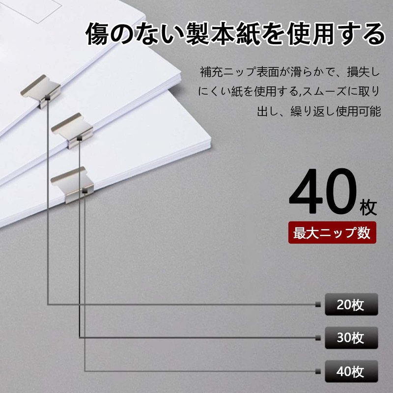 Automatic Clip Pusher (Set of 2) Clips, 50 Plain Clips