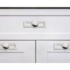 khtumeware 5 Pack 1-1/4 Inch Polished Nickel Cabinet Knobs Backplate