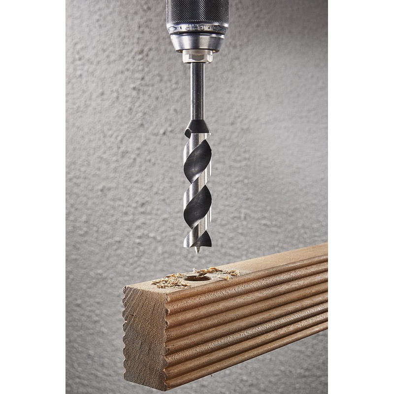 wolfcraft 7139000 Wooden Beam Drill speedwinder Ø 26 mm, Grey