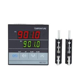 MC701 Temperature Controller, Digital PID Temperature Controller Type K PT100 Sensor Input Relay SSR Output
