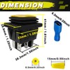 MKBKLLJY 3PCS Momentary Polarity Reverse Switch Waterproof DC 20A 12V