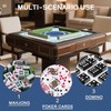Mahjong Mat with Rules - Non-Slip Noise Reducing Mahjong Table