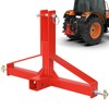Sulythw 3 Point Hitch 2” Receiver, Red Tractor Mover Drawbar