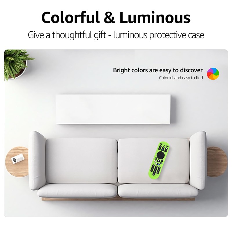 PZL 2 Pack Glow Silicone Case for Xumo TV Remote,