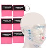 CPR Face Shield with Keyring (6 Pack), CPR Pocket Mask