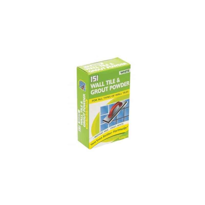 Wall Tile & Grout Powder - White 500g