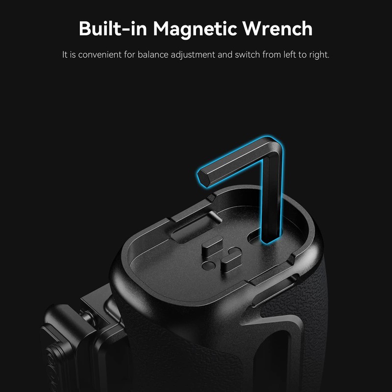 SMALLRIG Snap-On NATO Side Handle, Quick Lock Design, Up/Down Adjustable,