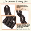 8 Packs French Curl Braiding Hair 14 Inch Brown Braiding