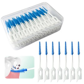 160 piezas de cepillo para polvo de dientes de gel de sílice suave portátil para el cuidado bucal de adultos y niños, cepillos suaves, herramienta de limpieza de dientes (azul)