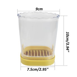 votuyet 1Pcs 2.95 inch yellow grape cutter egg slicer strawberry slicer fruit slicer,fruit cutter strawberry cutter for slicing Strawberry,Grape,Banana,Kiwi,Mushroom,Boiled Egg into neat slices.