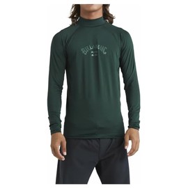BILLABONG Mens Arch Wave UV50 Long Sleeve Rash Vest Top - Billiard - UV Sun Protection and SPF Properties