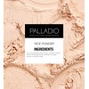 Palladio, Pressed Rice Powder with Mirror Mattifying Makeup Setting that