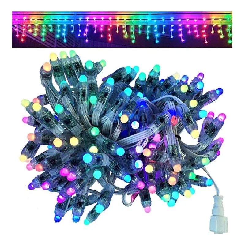 Laro Serie Navideña Navidad Guirnalda 100 Led Luz Focos Luces