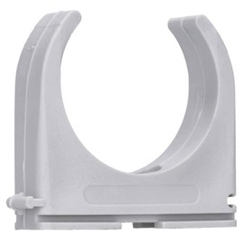 Pack of 25 M50 Pipe Clamps PP Plastic M16-M50 16 mm to 50 mm for Rod Pipe Isorpipe Empty Tube Stackable for Screwing in Grey Voxura