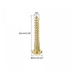 sourcing map Wood Screws M3 x 25mm Slotted Round Head