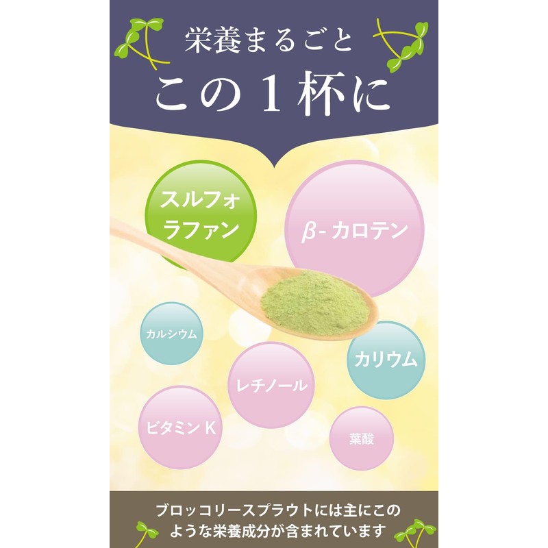 Health & Wild Grass Tea Center, Broccoli Sprout (Made in
