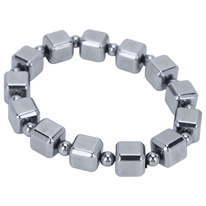 0.4in Terahertz Bracelet Rectangle Beads Good Thermal Conductivity Natural Terahertz