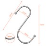 Firschoie Pack of 18 S Hooks, Stainless Steel S Hooks,