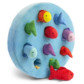 ZackyBoo Doggy Fish Pond Hide a Treat Puzzle Interactive Dog Enrichment Snuffle Toy