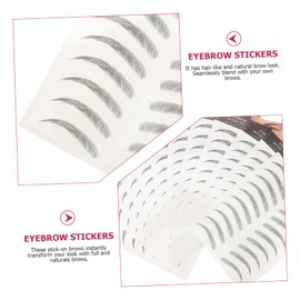 OHPHCALL Eyebrow Tattoo Stickers 12pcs Peel off Stickers for Natural Full Brows Skill Needed