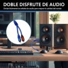 2pzs Cable Y Rca 2 Machos A 1 Hembra Profesional
