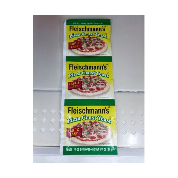 Fleischmann's Pizza Crust Yeast, Specially Formulated For Pizza Crust, 0.75 oz (Pack of 6)