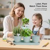 Wacloud Herb Garden Planter Indoor Kit – 6 Metal Pots